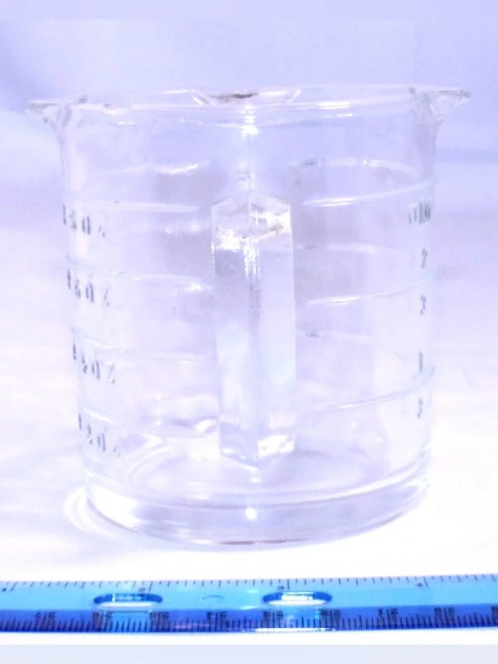 Antique Glass Measuring Cup with Handle - Transparent ONE CUP - Three Spouts
